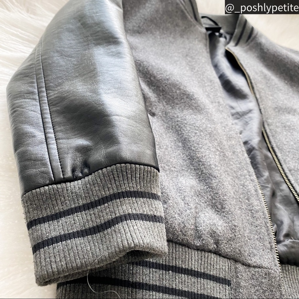 Treasure Bond Boys faux leather bomber jacket 7/8 - Picture 9 of 12